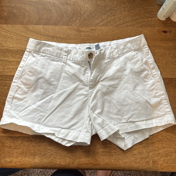 Old navy white chino shorts size 0 - Picture 1 of 3